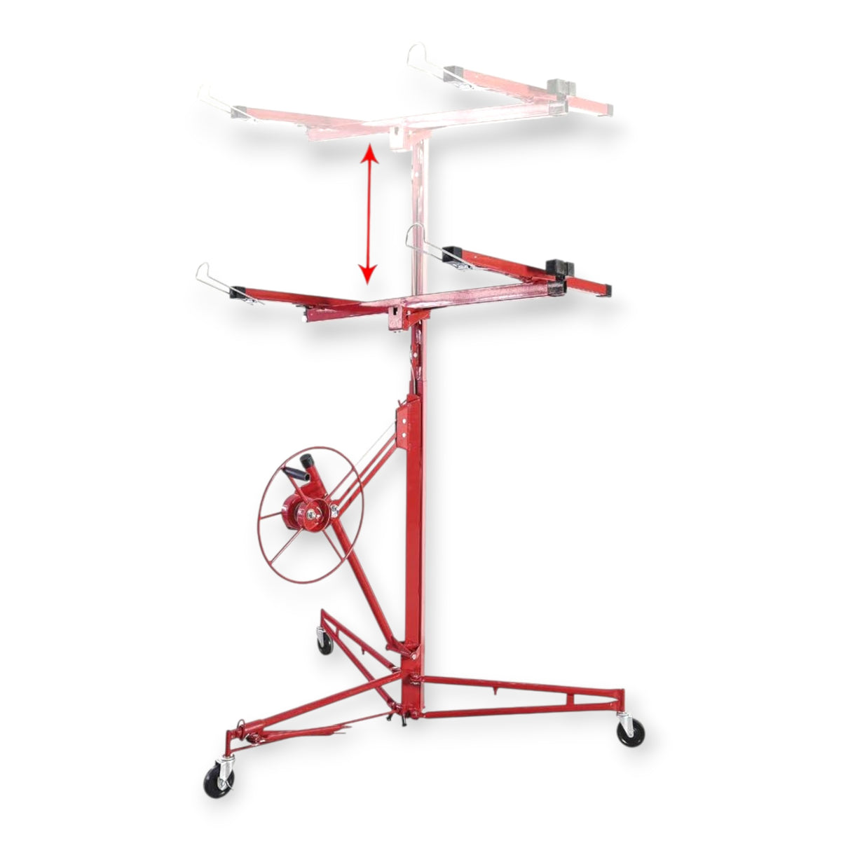 KrafTech HM6764 Gipszkarton- és OSB-lap Emelő – 68 kg Teherbírás, 3,35 m Emelési Magasság