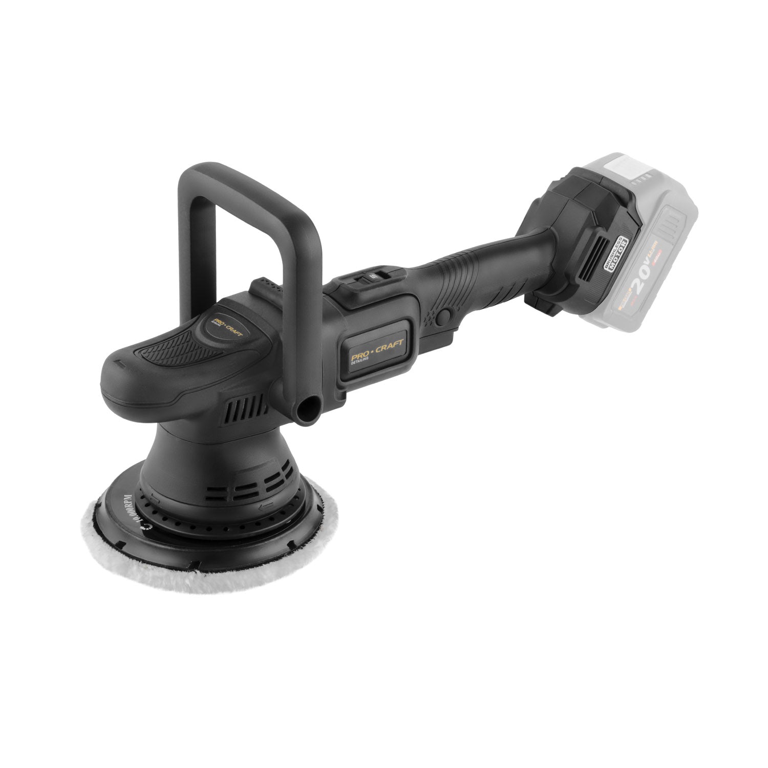 Procraft Akkus Polírozó 20V Akku és Töltő Nélkül PM22bb