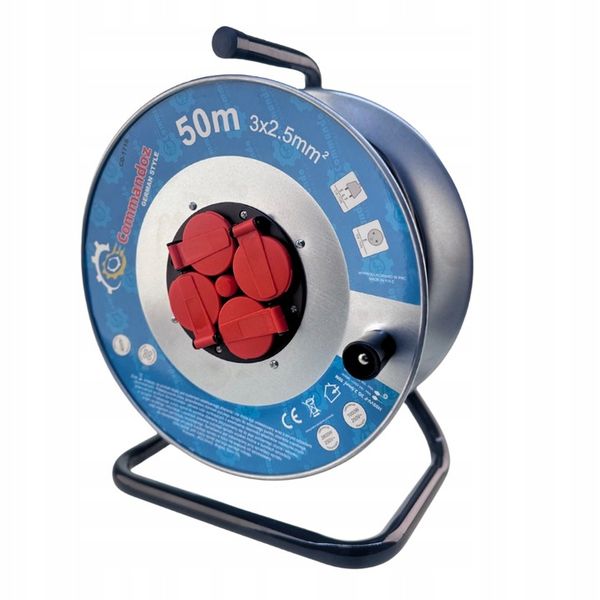 COMMANDOSA CD-1714 Dobos Hosszabbító 50m 3x2,5mm² IP44