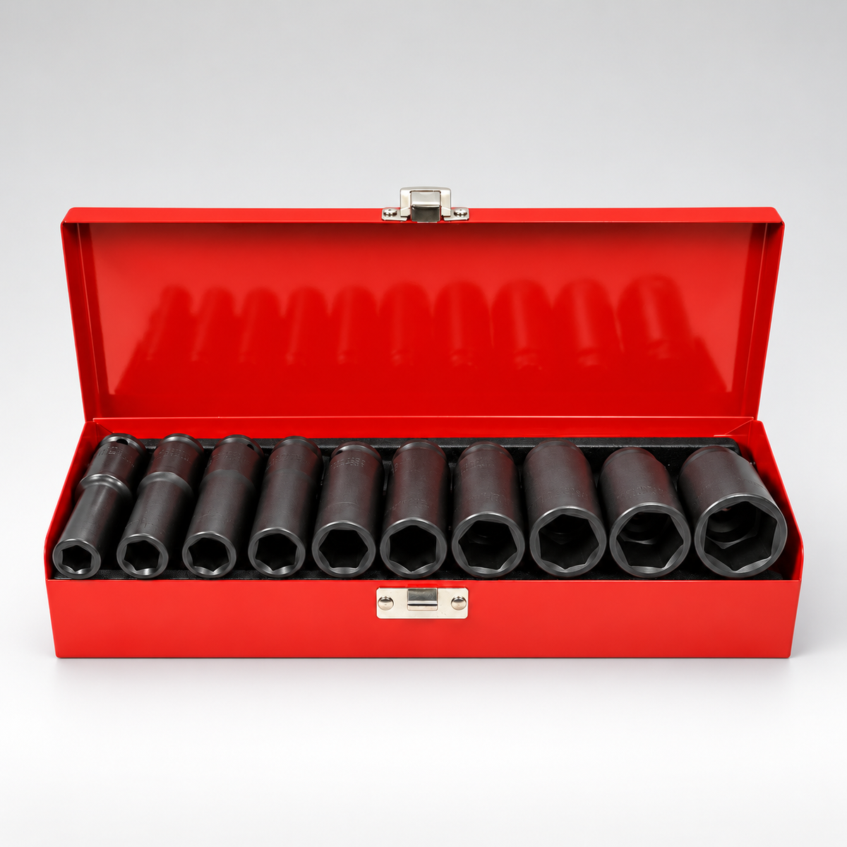 HITMAN HB-6854 10 részes erősített dugókulcs készlet 1/2" – 10–24 mm