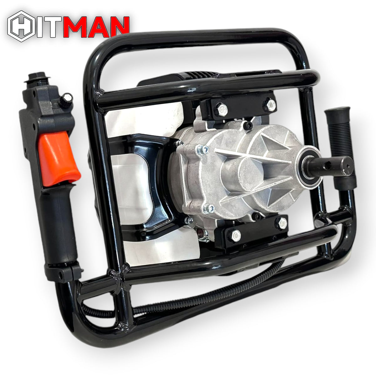 Hitman HT-ED76MAX Benzinmotoros Talajfúrógép 6,5HP – 73cc – 3 fúrószár, 80 cm hossz