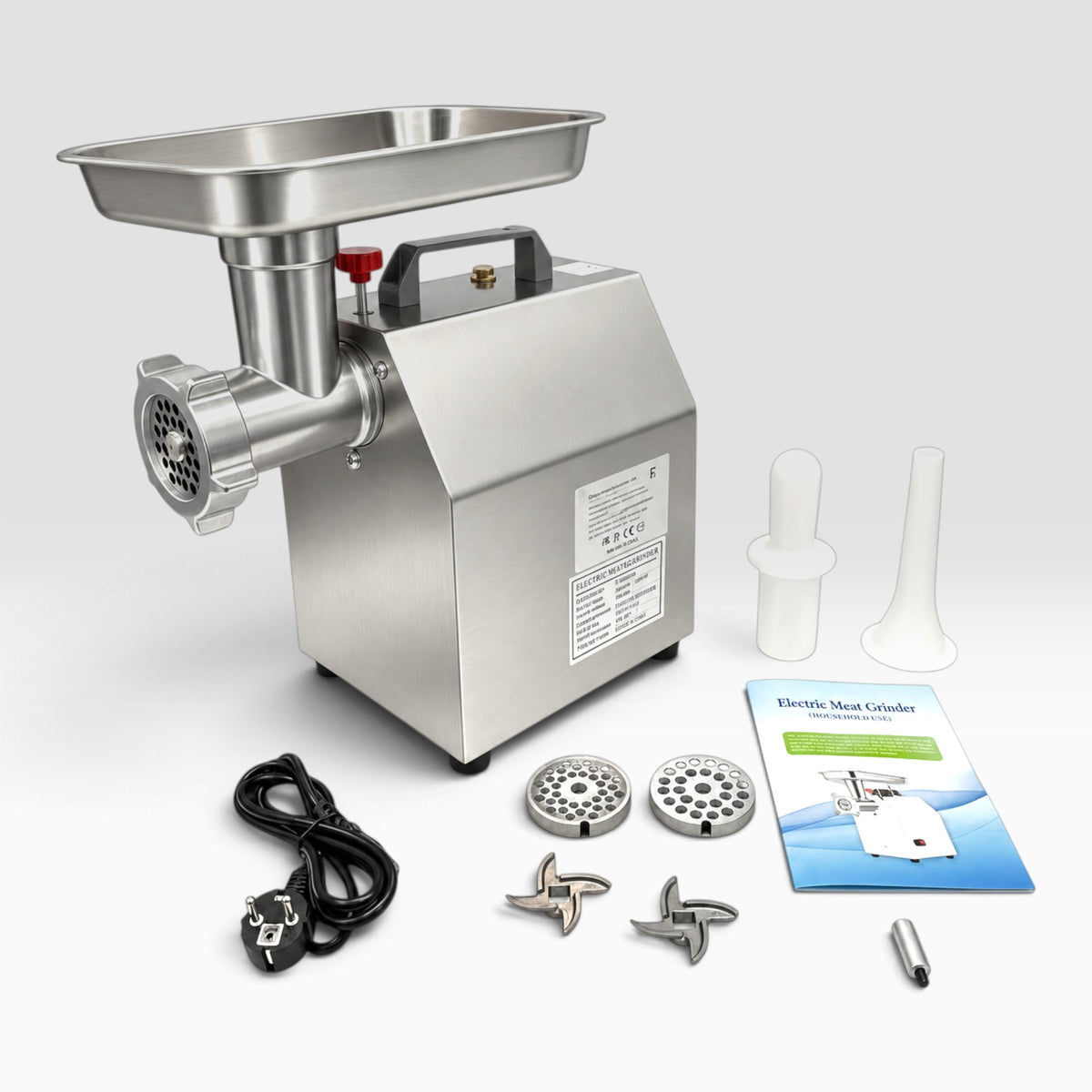 Hitman HM-6314 INOX 12 Ipari Húsdaráló – 3000 W, Réztekercses Motorral
