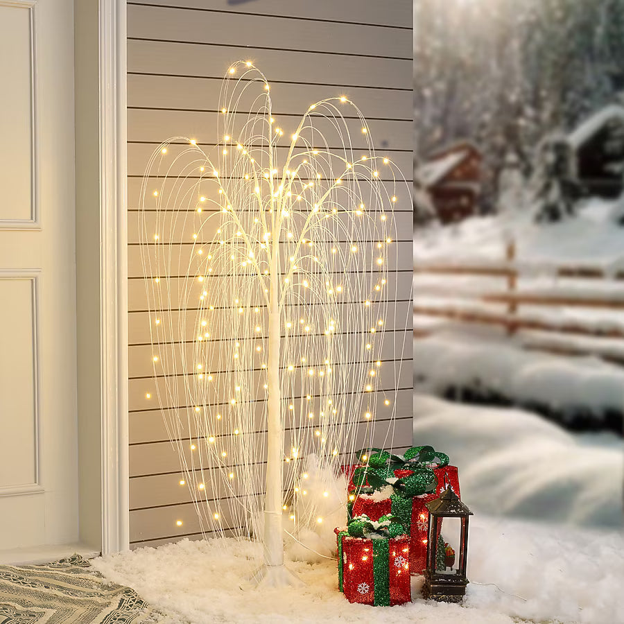 170 cm LED világító fűzfa – 180 LED meleg fehér fényű dekoráció