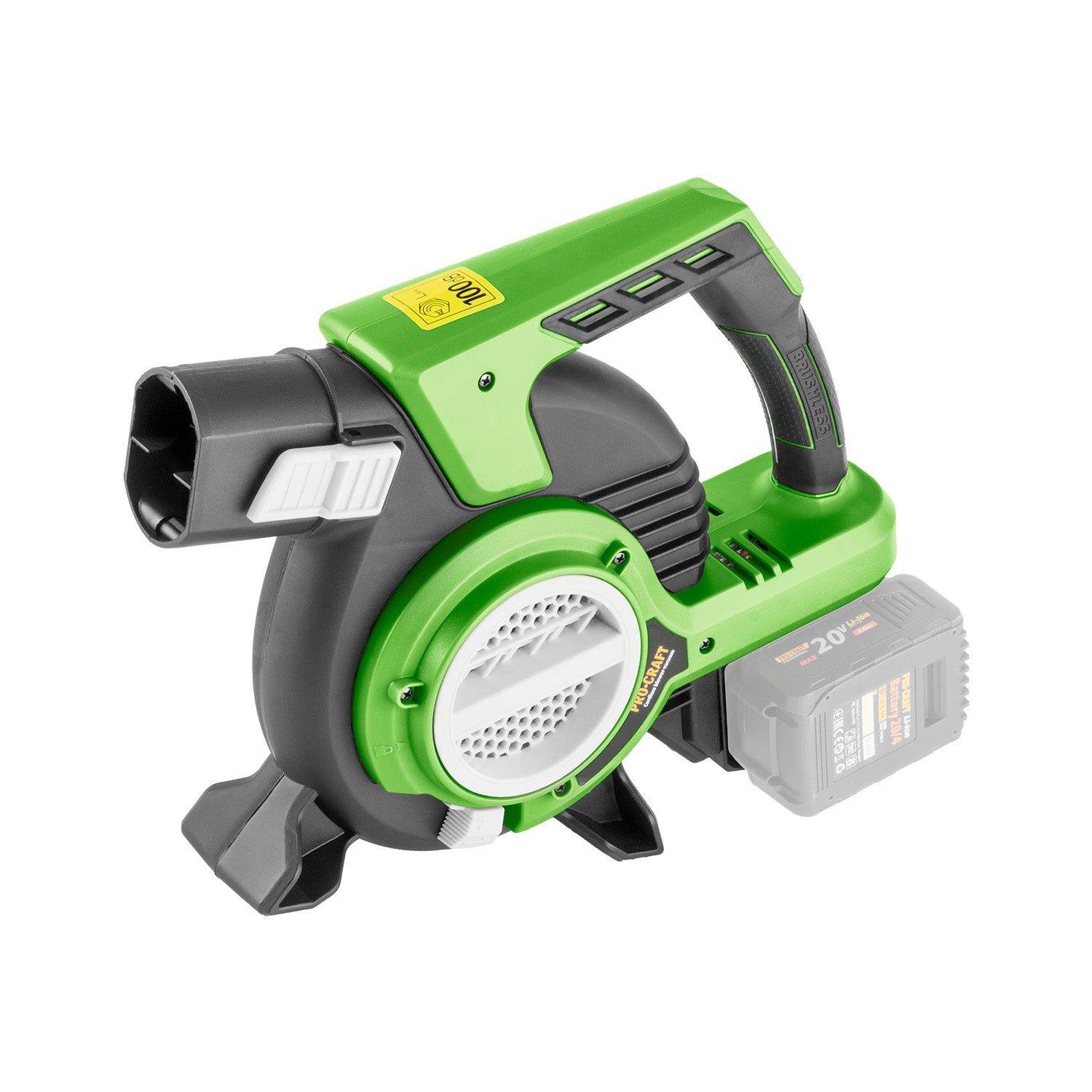 Procraft VB20 Akkumulátoros Lombfúvó és Lombszívó Akku Nélkül