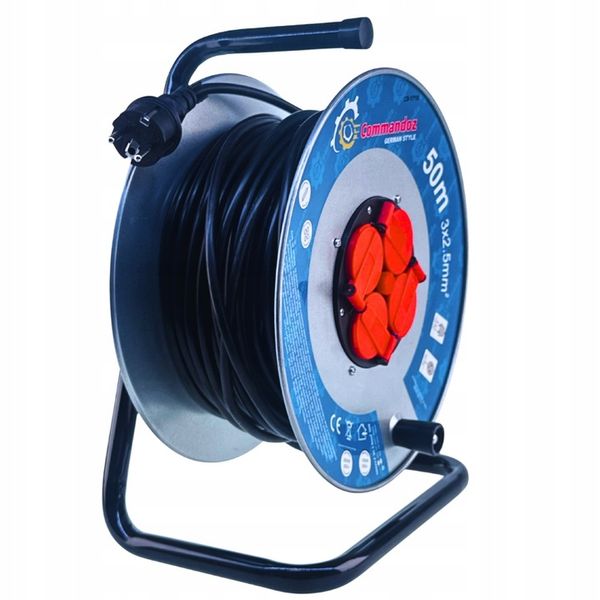 COMMANDOSA CD-1714 Dobos Hosszabbító 50m 3x2,5mm² IP44