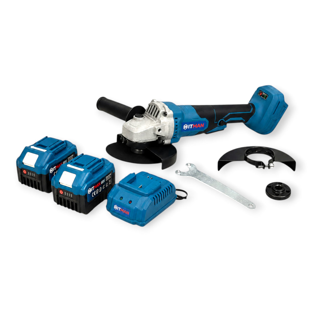 Hitman HT-BAG-7433R Akkus Sarokcsiszoló 125mm 88V 2 Akkumulátorral