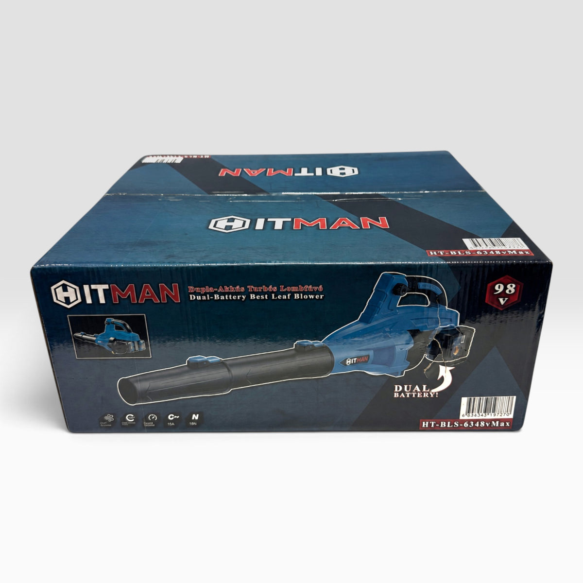 Hitman HT-BLS-6348RS akkumulátoros lombfúvó 98V – 2 db akkumulátorral
