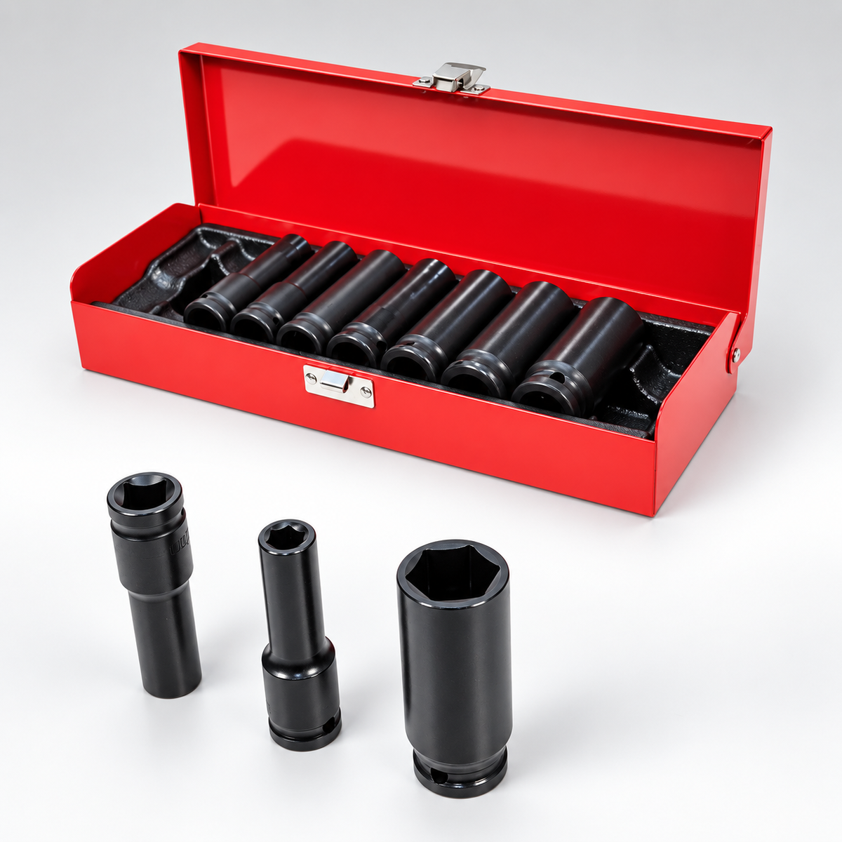 HITMAN HB-6854 10 részes erősített dugókulcs készlet 1/2" – 10–24 mm
