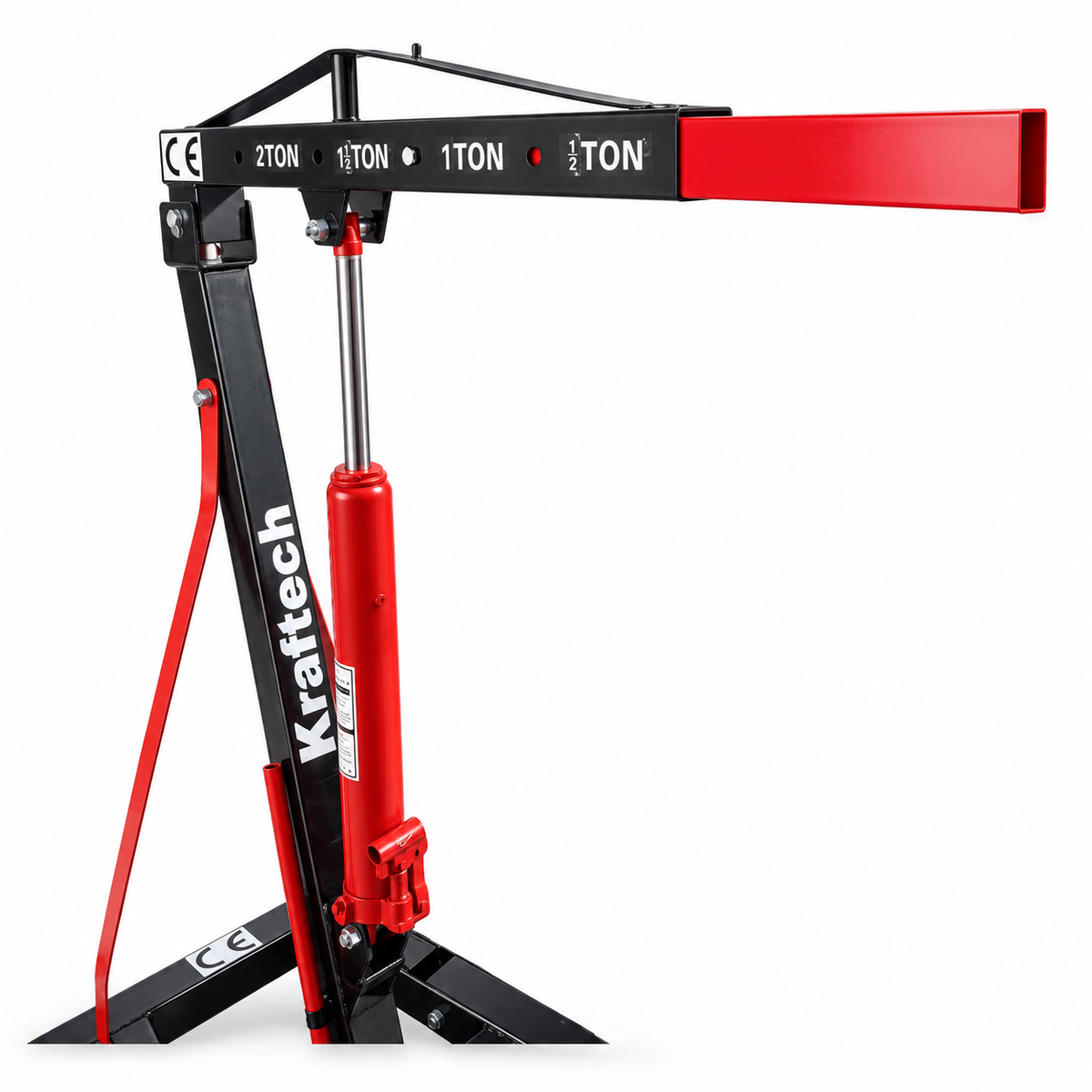 KrafTech HM-6415 Összecsukható Hidraulikus Motorkiemelő Zsiráf – 2 Tonna, 2,35 m