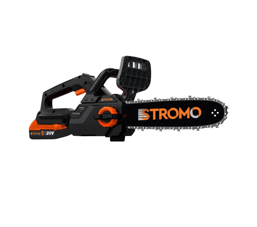 Stromo AAS44 20V akkumulátoros láncfűrész – Brushless motorral, 304 mm-es vezetőlemezzel, akkuval és töltővel