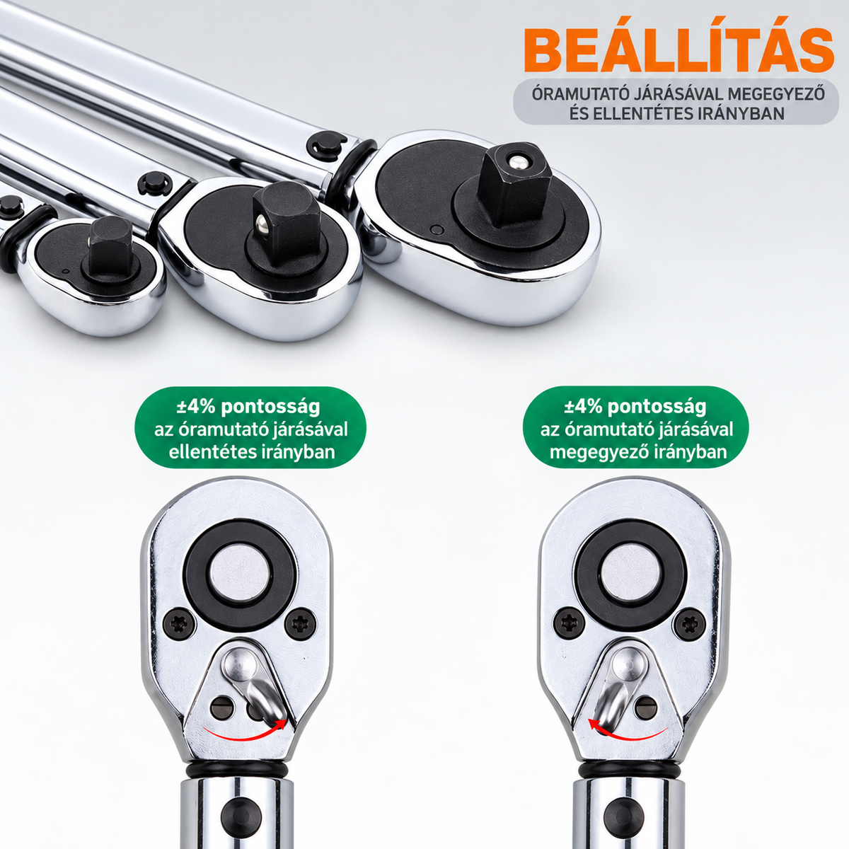 HITMAN HA-2157 állítható nyomatékkulcs 1/4" – 5–25 Nm