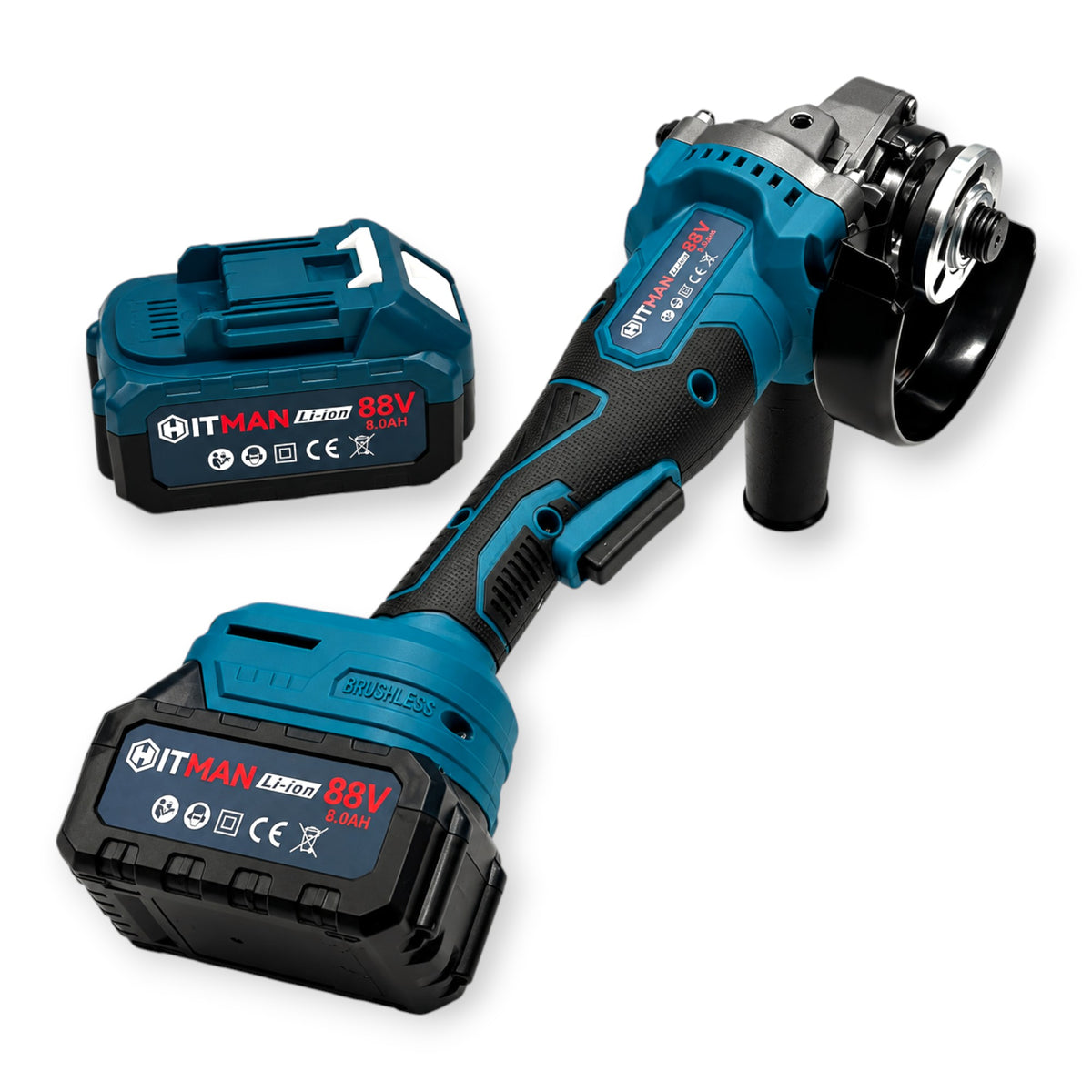 Hitman HT-BAG-7433R Akkus Sarokcsiszoló 125mm 88V 2 Akkumulátorral