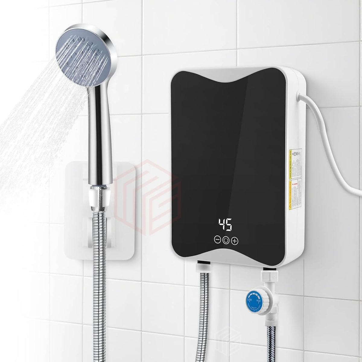 Worth Air RYK-002 5500W Átfolyós Villanybojler LCD Érintőpanellel és Zuhanyfejjel