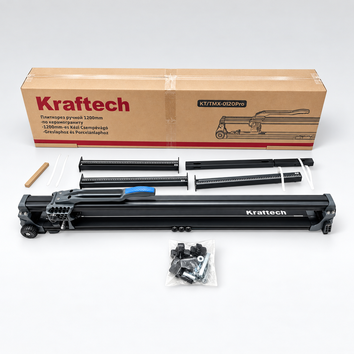 KRAFTECH KT/TMX-0120PRO lézeres csempe- és greslapvágó 1200 mm