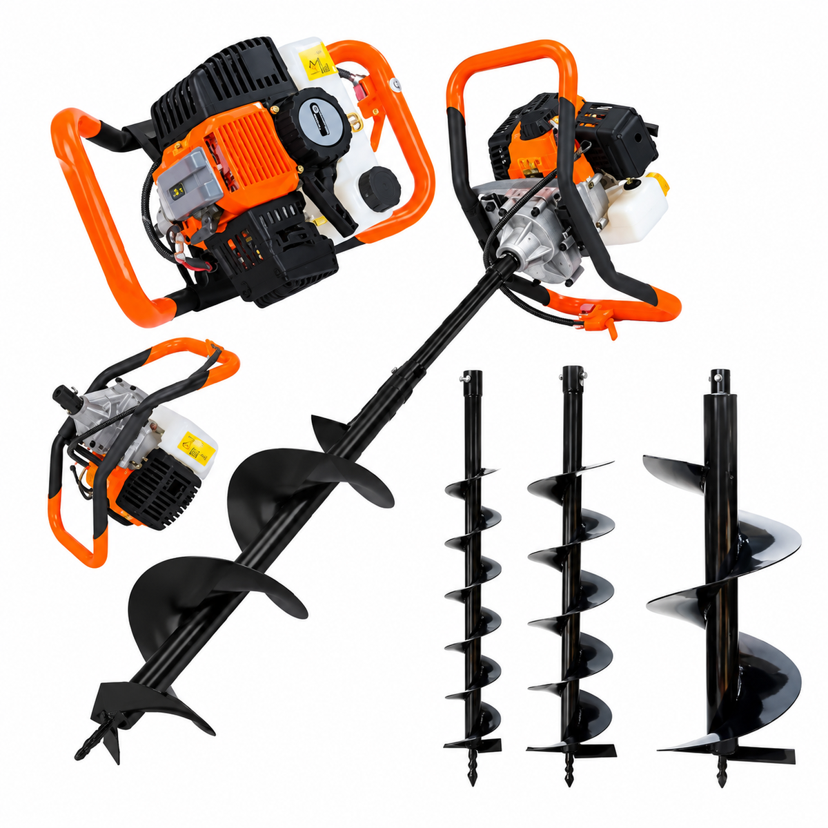 Starktech Germany ST-3200 Benzines Talajfúró 6,3 LE / 73 cm³ – 3 Fúrószárral
