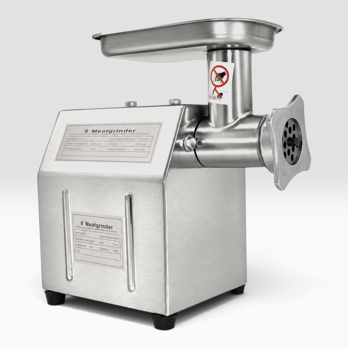 Rozsdamentes acél Inox húsdaráló 8” 2500W HM6240