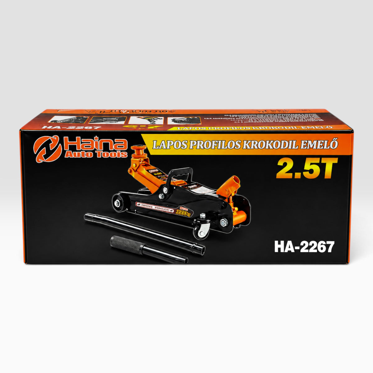 HAINA HA-2267 hidraulikus krokodil emelő 2,5 T – alacsony profilú, 80–380 mm