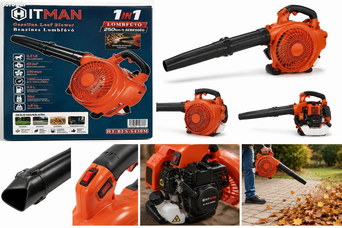 Hitman benzinmotoros lombfúvó 3,2LE/43 cm³ H-BLS-6430M
