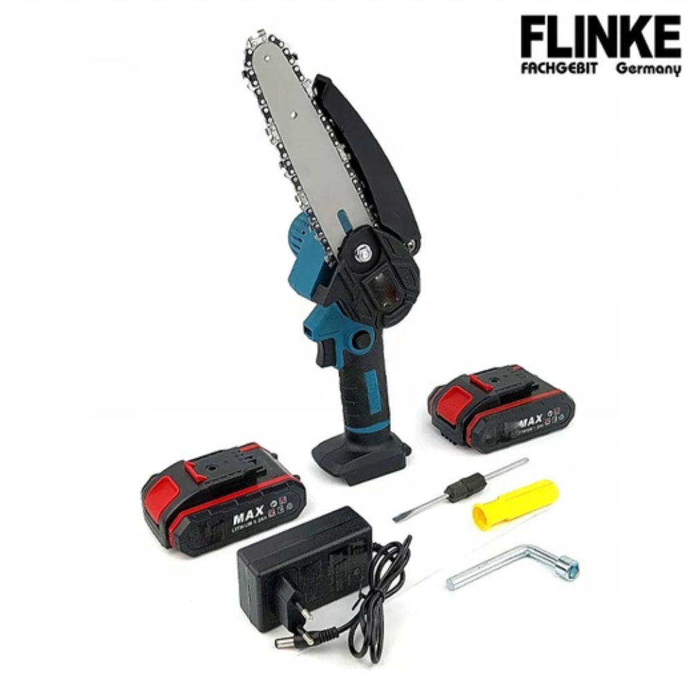 FLINKE FK-6040 Akkus Mini Láncfűrész 6" 2 Akkumulátorral