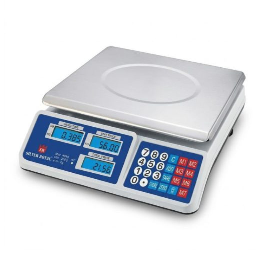 Silver Royal ACS-809T Digitális Árszorzós Mérleg 40kg