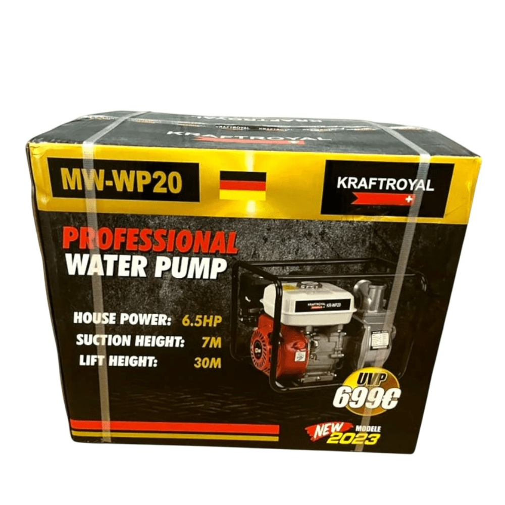 Kraftroyal MW-WP-20 Benzinmotoros Vízszivattyú 6,5 LE