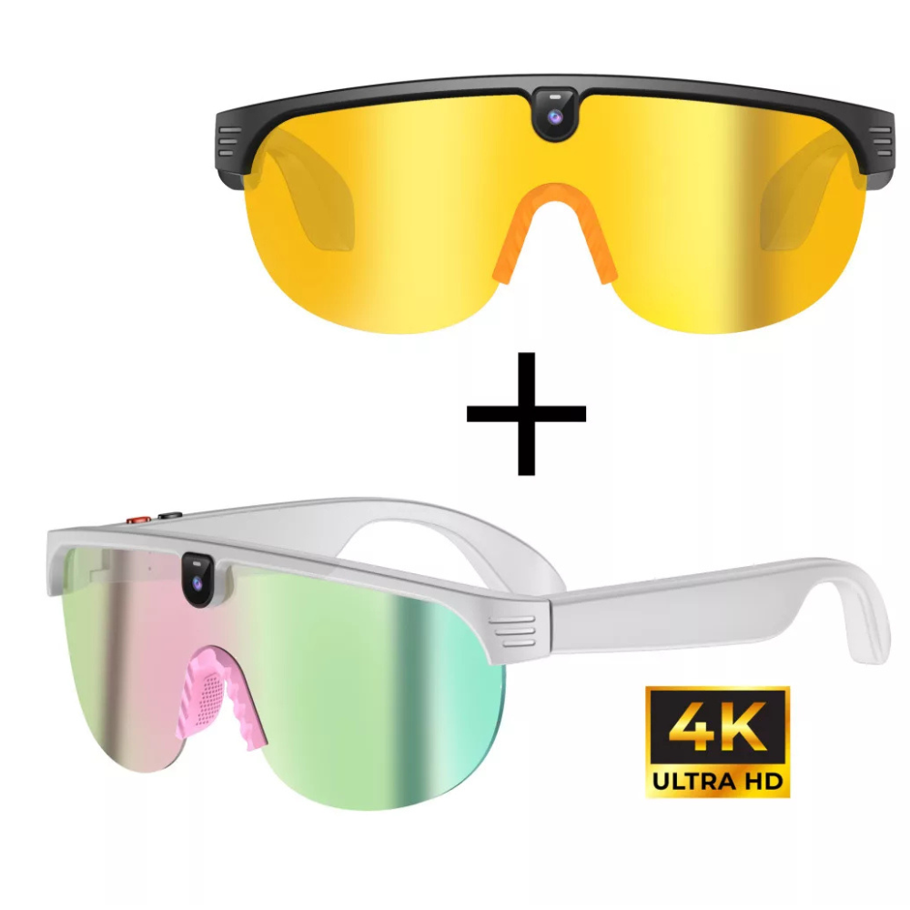 AI Okosszemüveg 8MP Kamerával és Open-Ear Hangzással – HD 1080p, Valós Idejű Fordítás, Pink