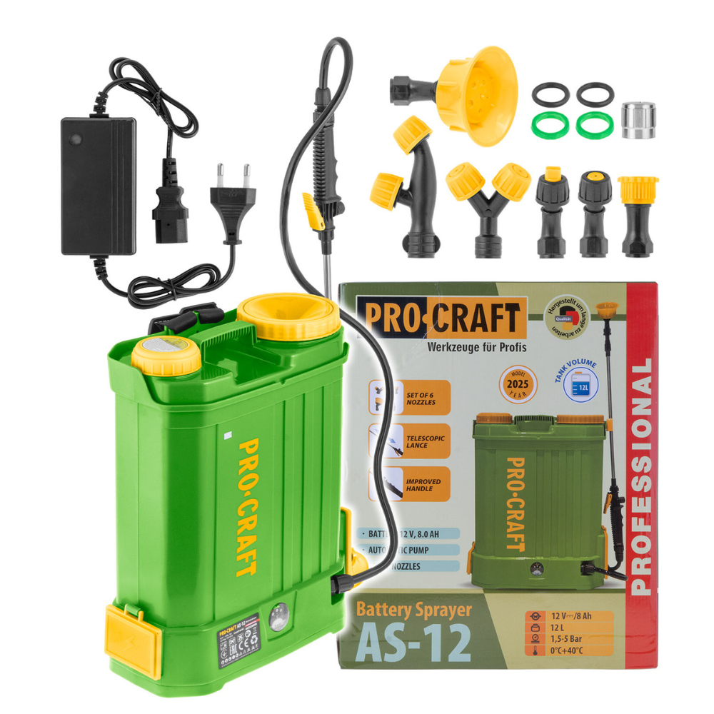 ProCraft AS-12 Akkumulátoros Permetező 12L 5,5 Bar
