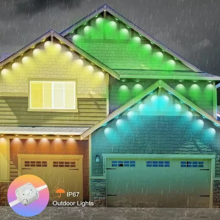 MIMIRGB RGB Kültéri LED Fényrendszer 5 m – Okos App Vezérlés, IP67