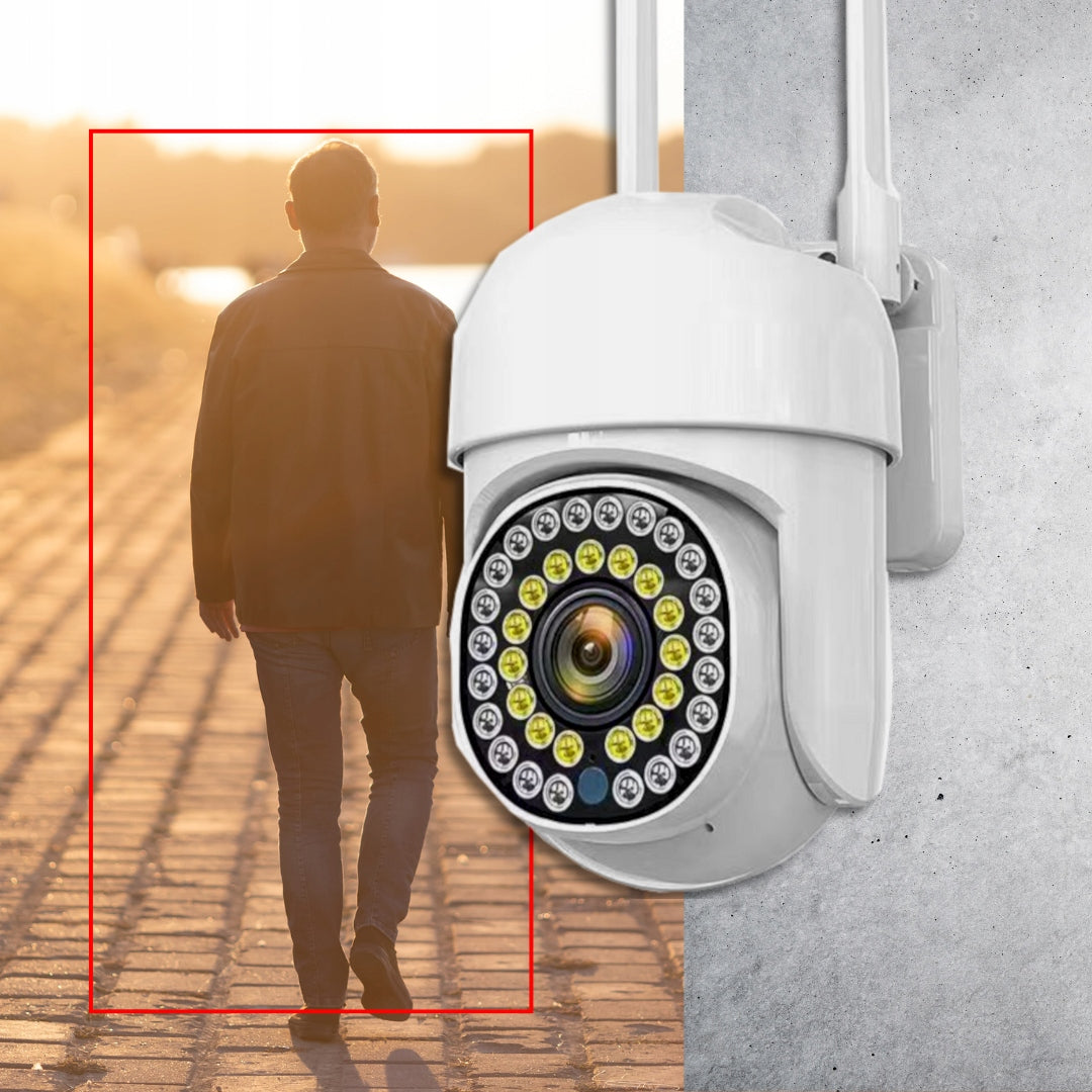THO CAM-315 Okos WiFi Térfigyelő Kamera – Forgatható Kültéri Biztonsági Kamera Éjjellátó Funkcióval