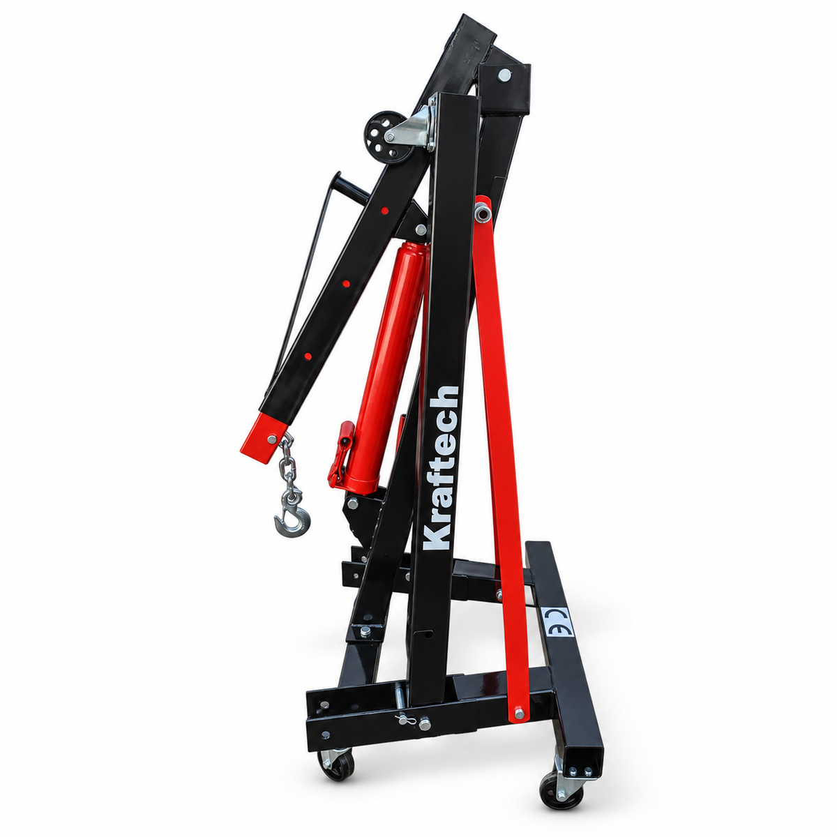 KrafTech HM-6415 Összecsukható Hidraulikus Motorkiemelő Zsiráf – 2 Tonna, 2,35 m