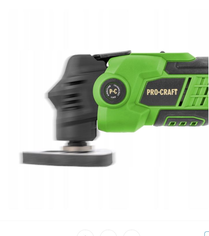 Procraft Akkumulátoros Multifunkciós Szerszám 20V Teljes Készlet Akku és Töltő Nélkül PMT22