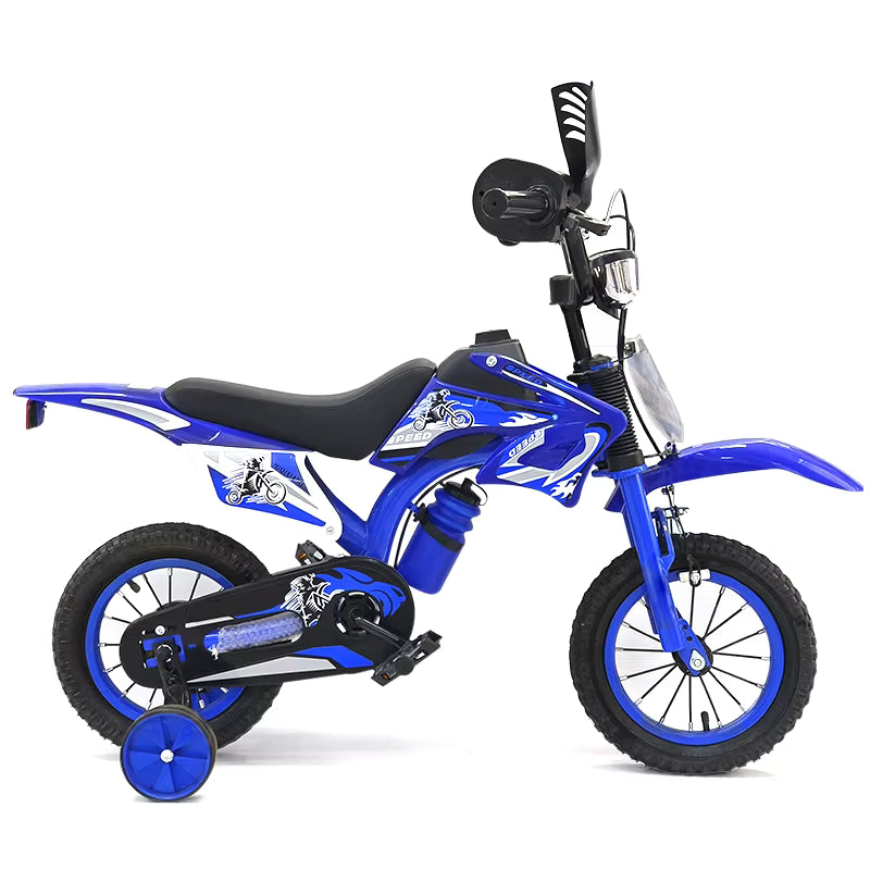 Cross Motor gyerek bicikli, hanghatásokkal, 16" - kék