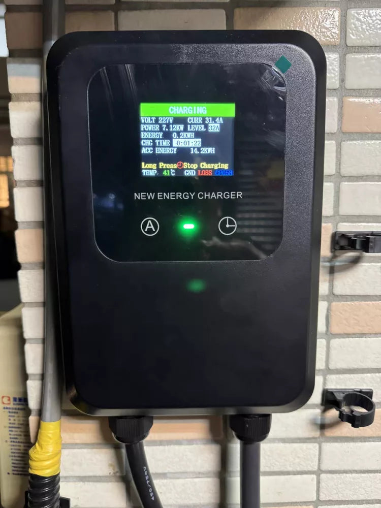 NewEnergy Fali Elektromos Autó Töltőállomás 7kW 32A Type2 – RFID