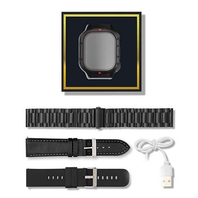 ZTfit ZT09-HM Fekete okosóra, fekete szilikon, fém és bőrszíj