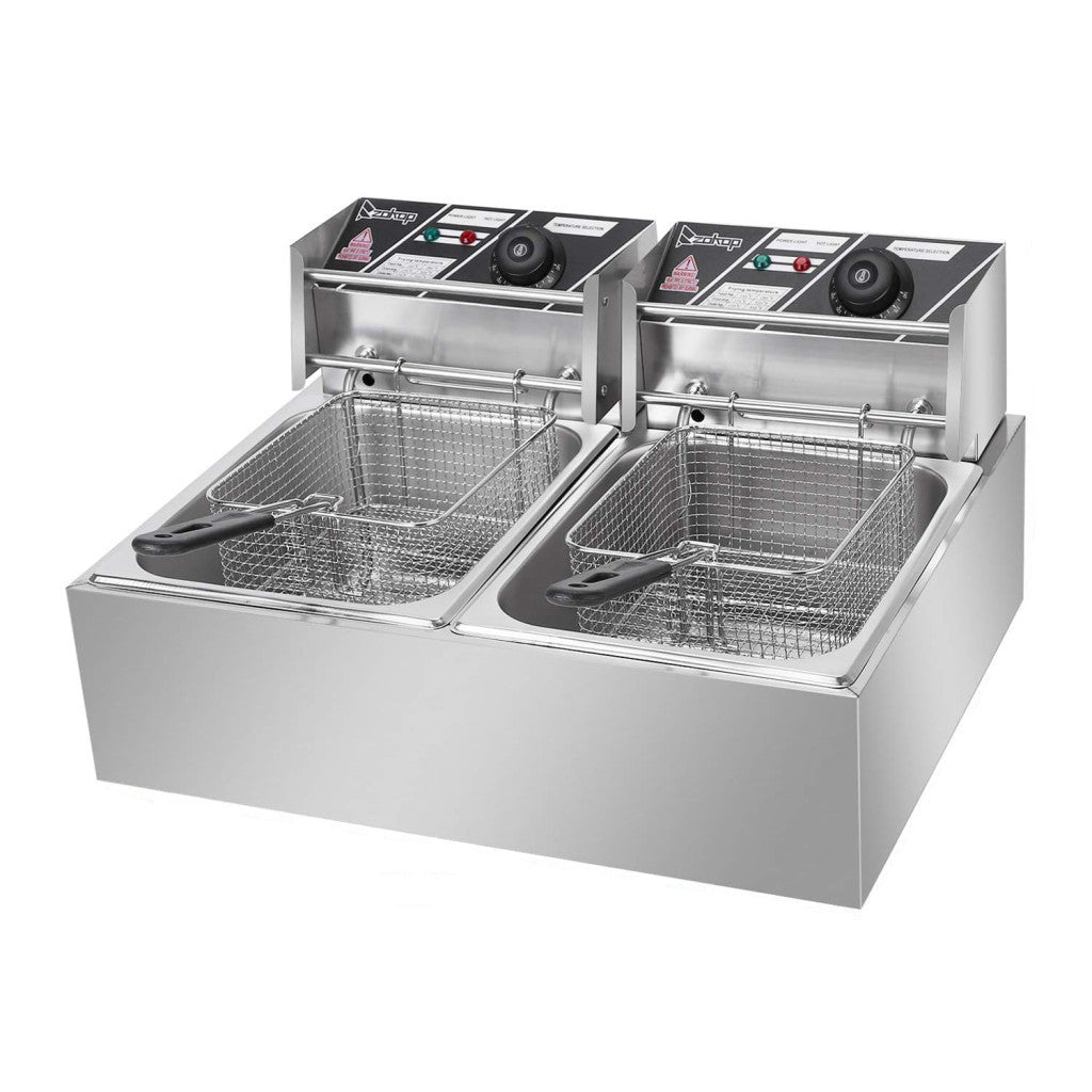 12 literes elektromos fritőz,olajsütő -  2*2500W