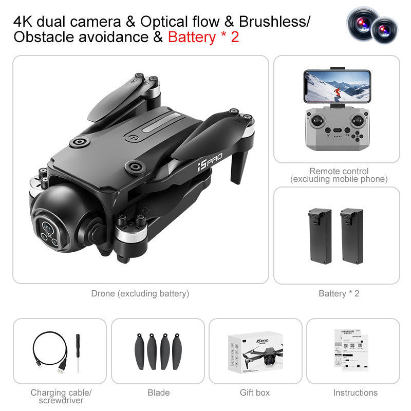 i5 PRO drón – 4K dupla kamera - 2 akkumulátorral