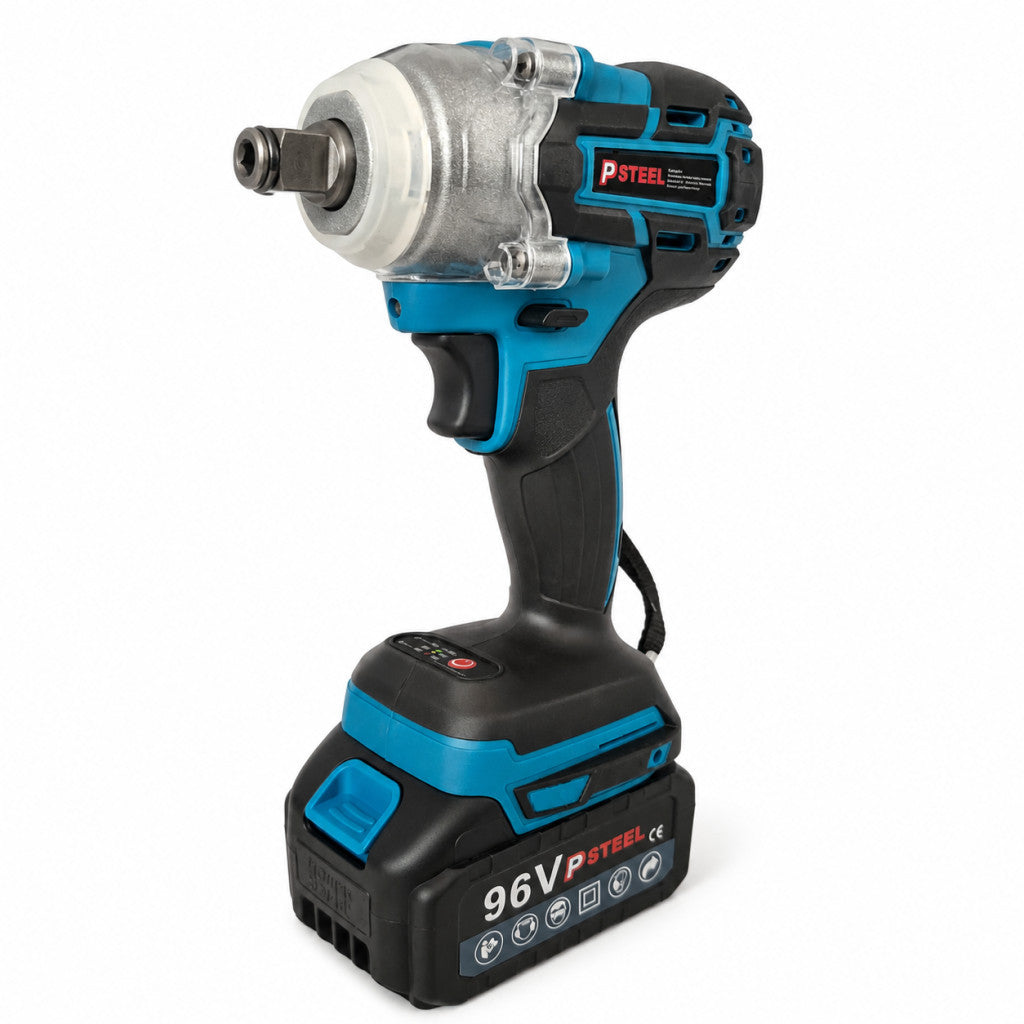 PSteel Pro ütvecsavarozó 2×96V akkumulátorral