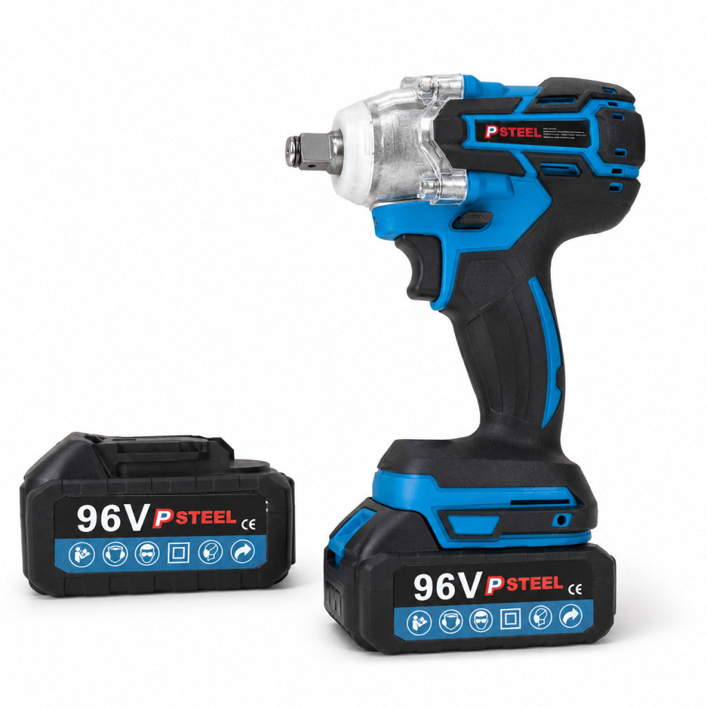 PSteel Pro ütvecsavarozó 2×96V akkumulátorral