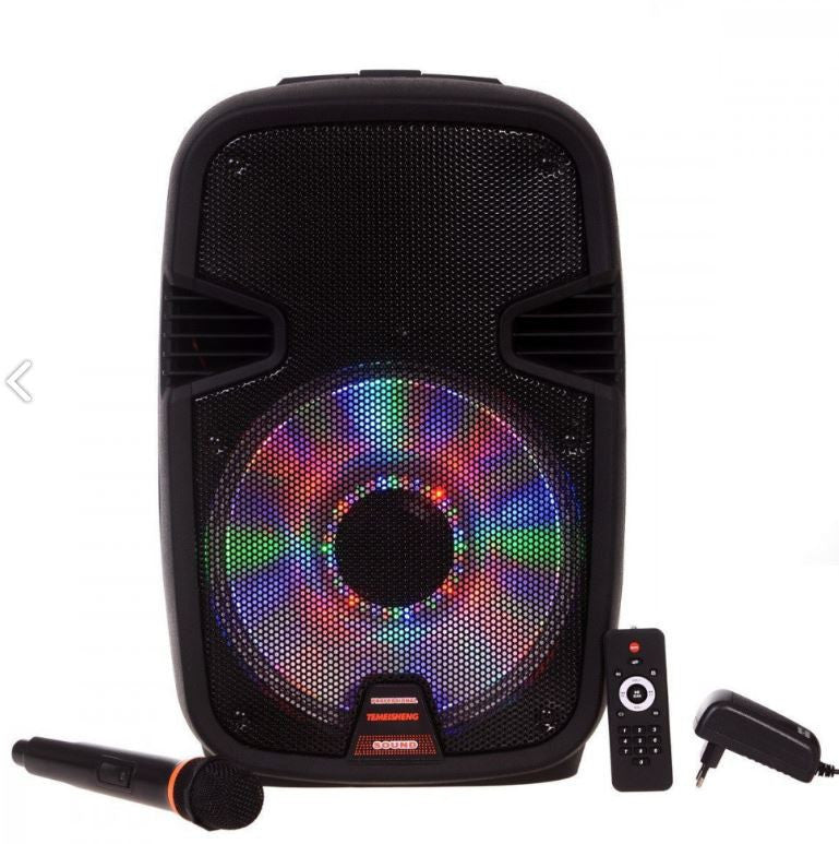 AlphaOne W6008 Hordozható akkus Bluetooth hangfal, beépített led,mikrofonnal