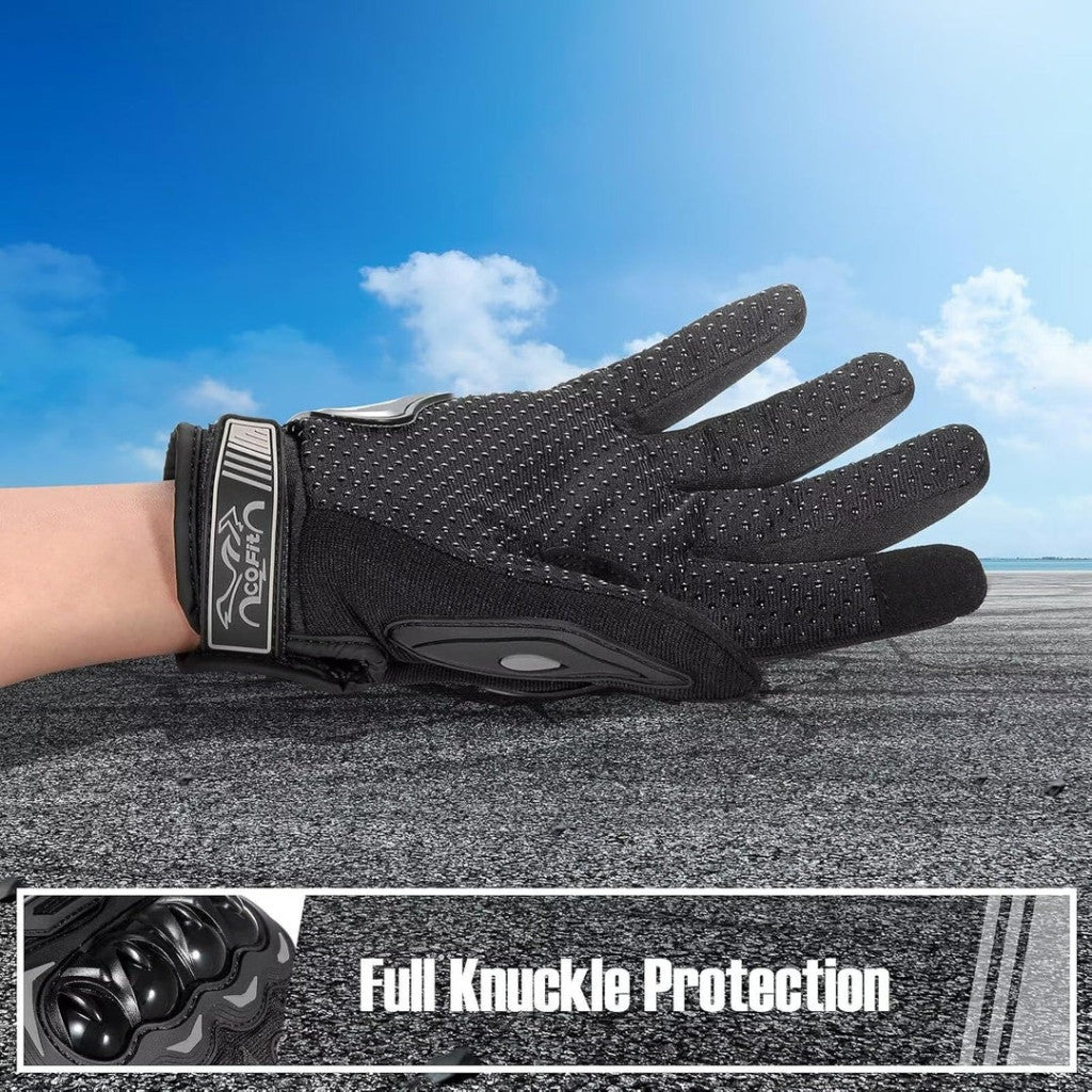 Cofit motoros kesztyű L, fekete