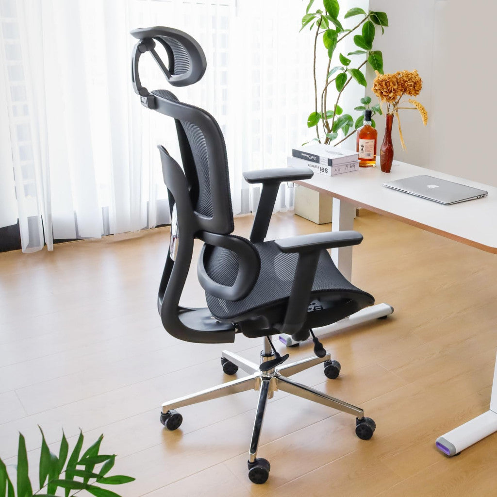 NearHub EC20 ergonomikus irodai szék - fekete
