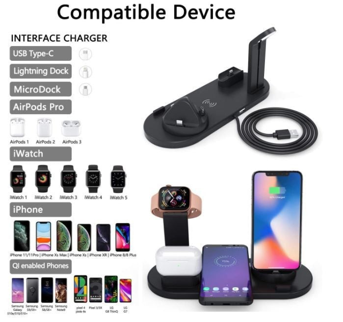 Multifunkciós töltő állomás iphone , Iwatch, airpods