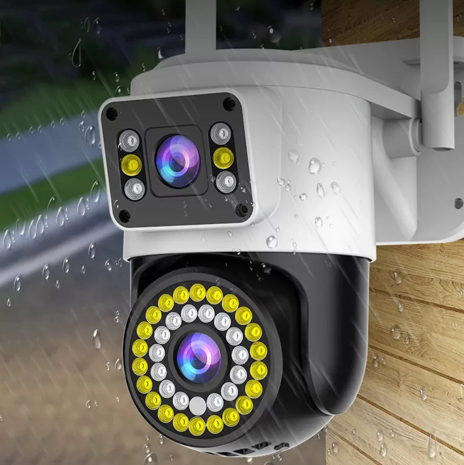Harken WiFi-s Duplalencsés Biztonsági Kamera – 2x2MP PTZ IP66