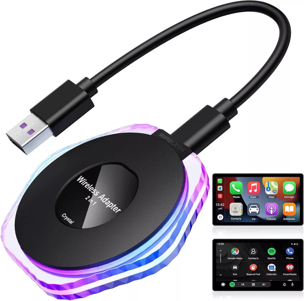 Crystal Wireless CarPlay és Android Auto Adapter Univerzális