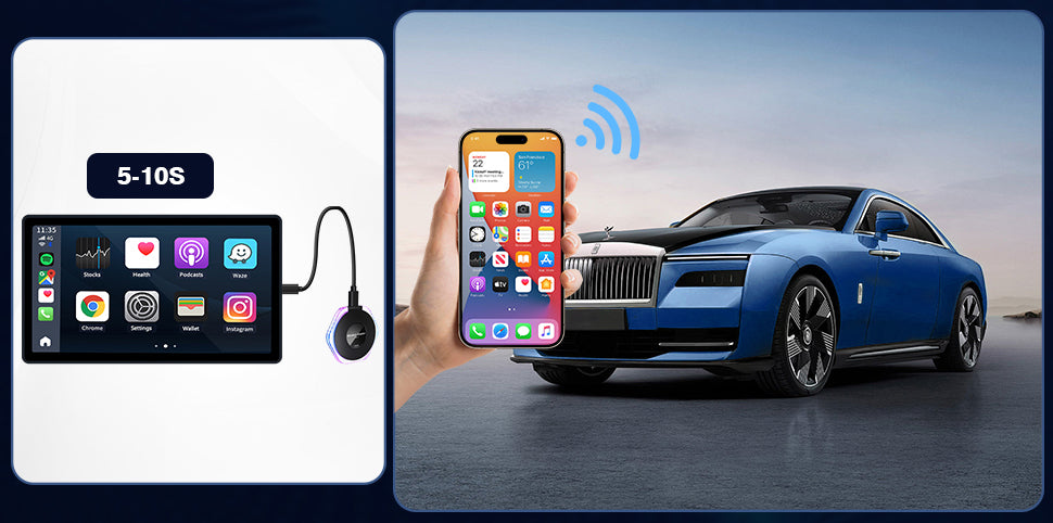Crystal Wireless CarPlay és Android Auto Adapter Univerzális