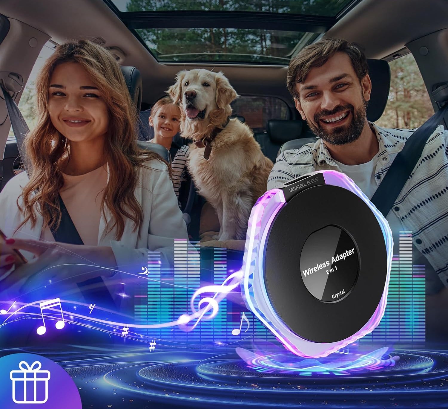 Crystal Wireless CarPlay és Android Auto Adapter Univerzális