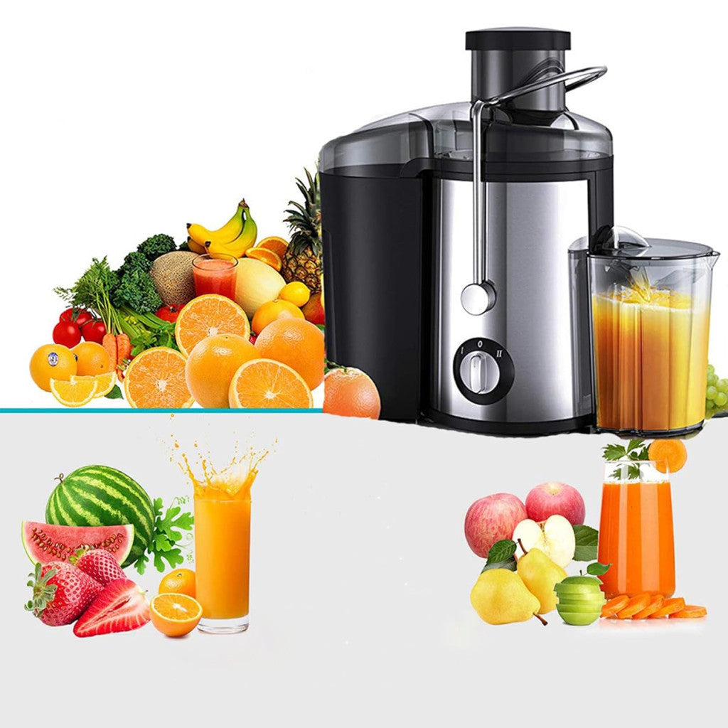 Centrifugás Gyümölcs és Zöldségprés – 800W, 2 Sebességes, Rozsdamentes Acél Szűrővel
