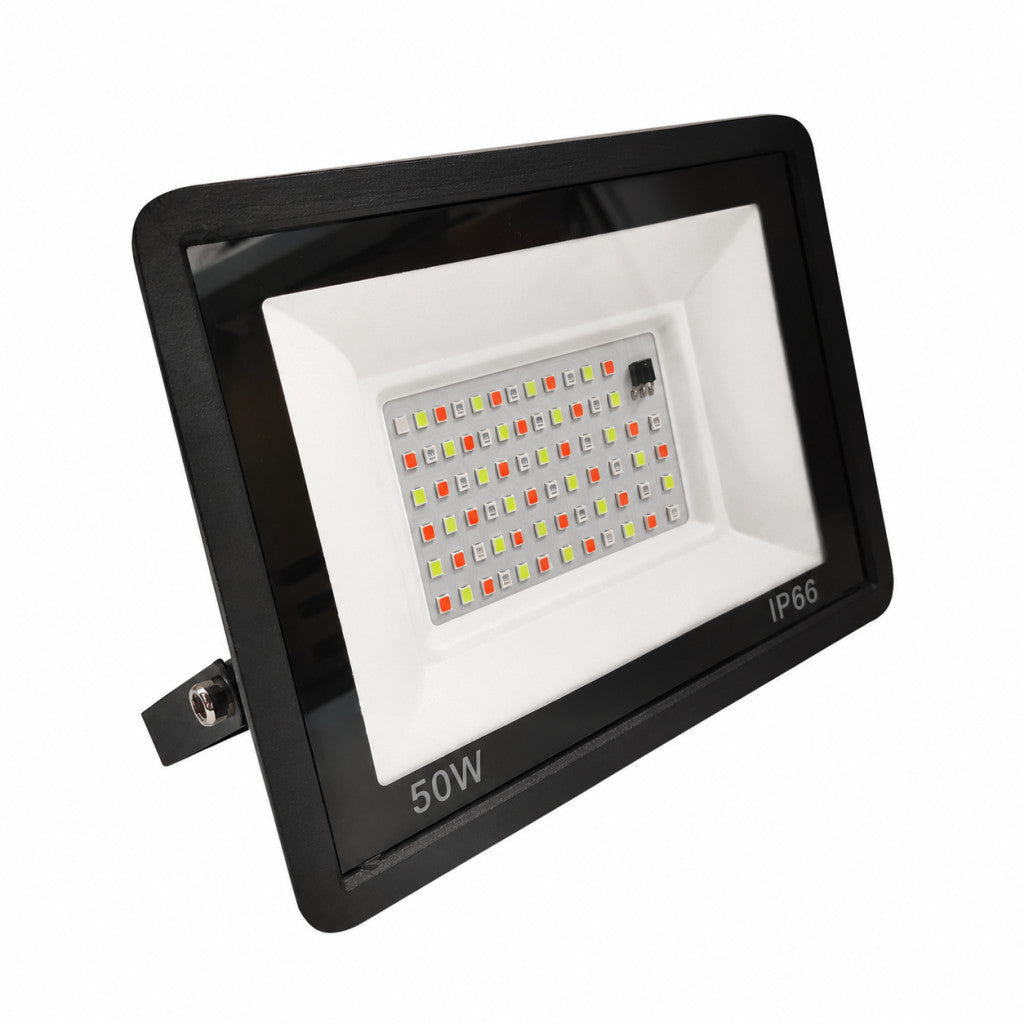 50 W-os RGB LED reflektor távirányítóval, IP66
