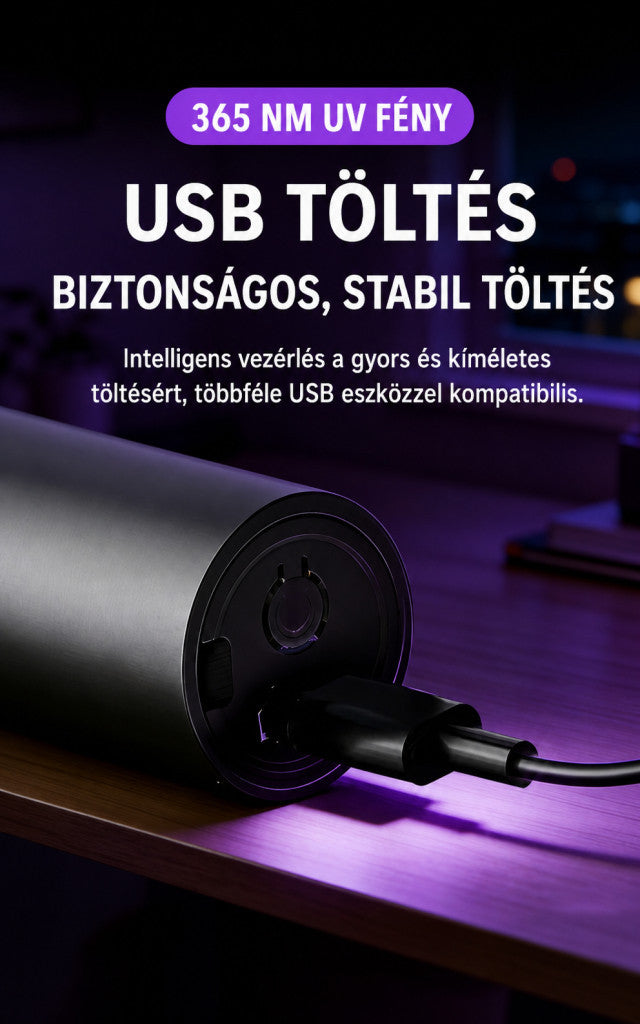 UV zseblámpa zöldség- és gyümölcsellenőrzéshez – 365 nm / 395 nm