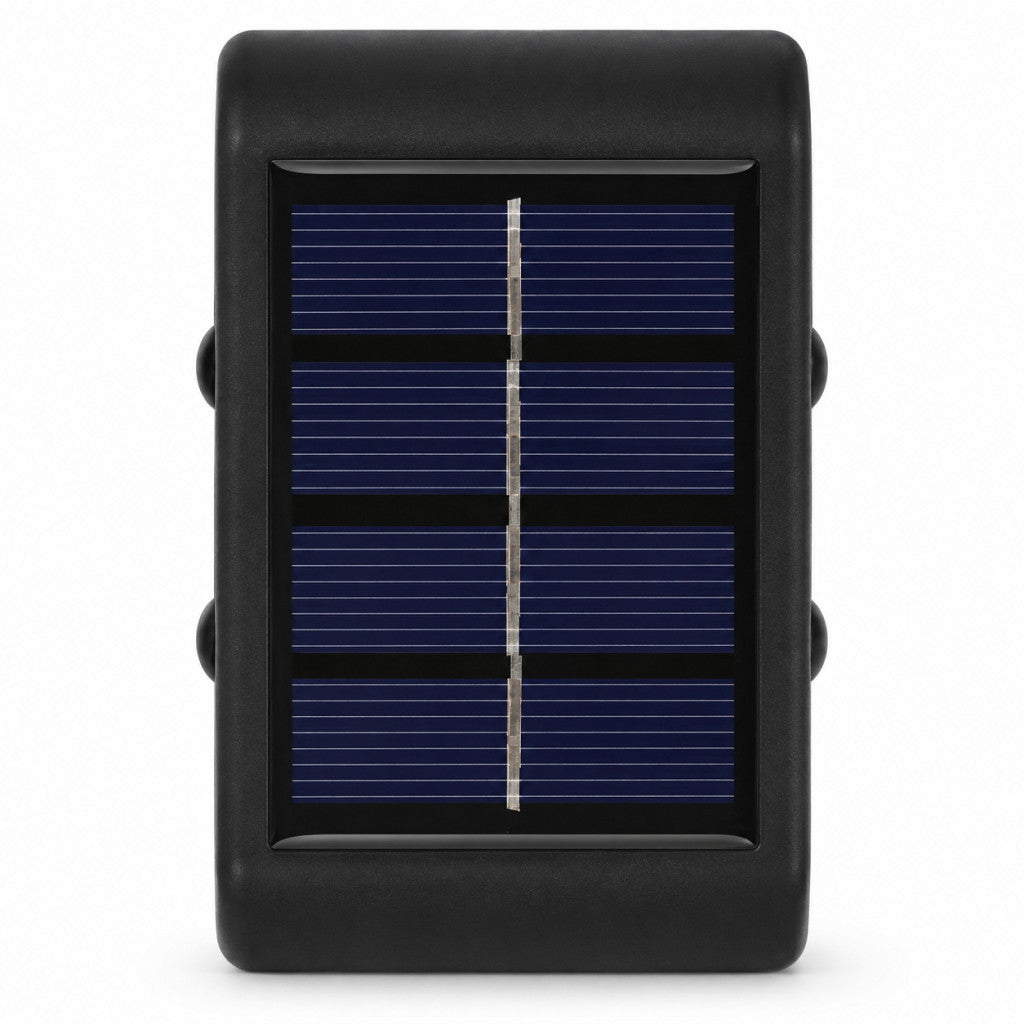 Napelemes kültéri fali lámpa – 4 LED fel-le világítással